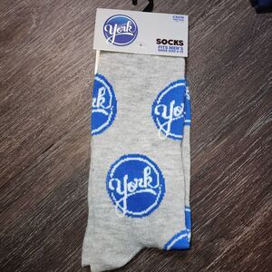 York Peppermint Patty‎ Crew Socks Men Size 6-12 Odd Sox Food Gift One-Pair